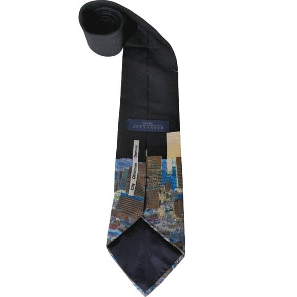 Mark Alexander Christmas Denver Santa Silk Necktie - Picture 4 of 6